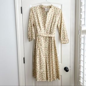 Marie Zelie shirt dress in rose floral print